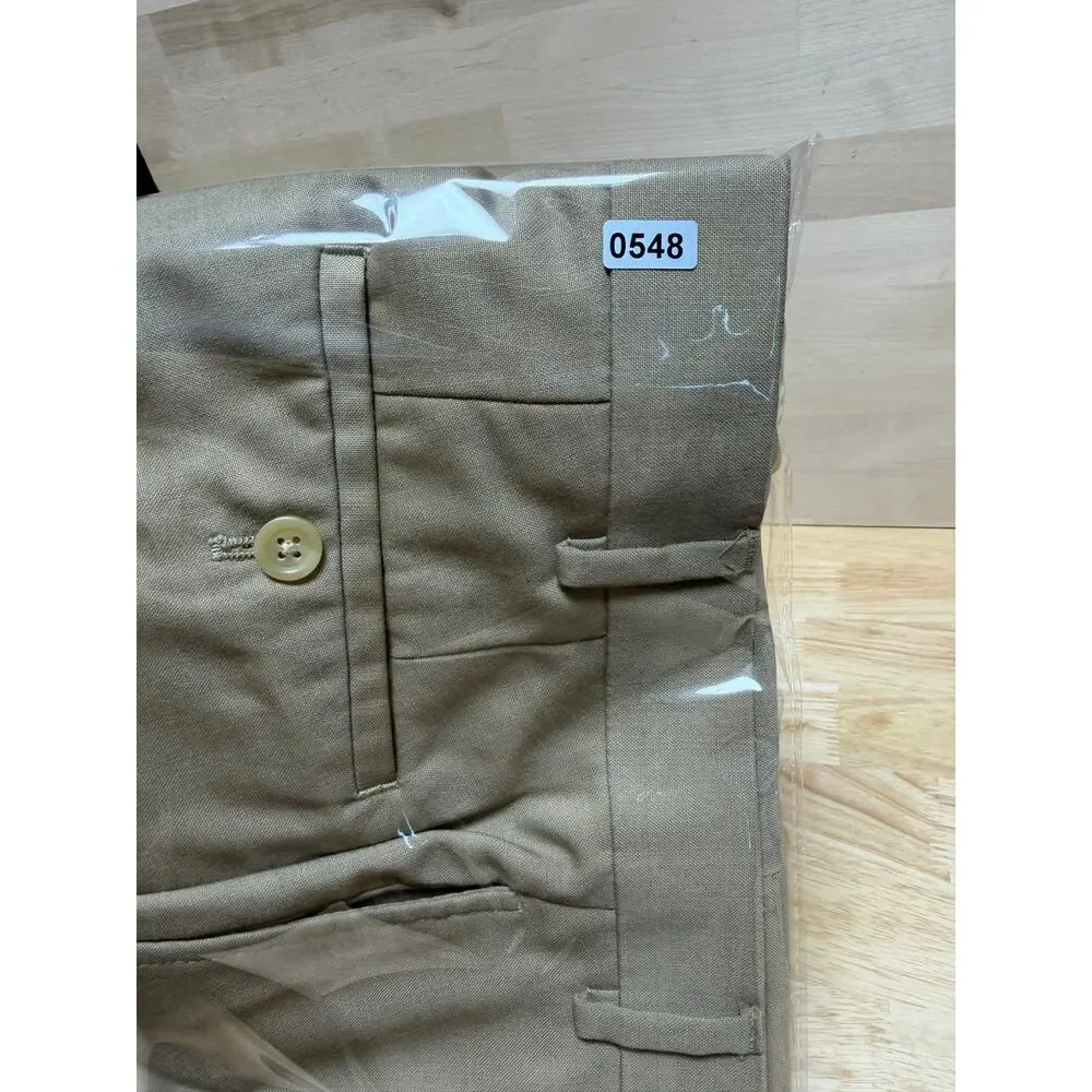 LAUREN RALPH LAUREN Men’s Dress Pants WOOL TOTAL COMFORT Size 38x32 flat‎ front
